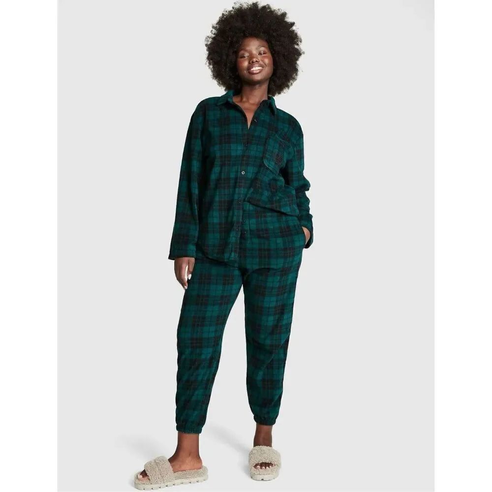 ✨Victoria's Secret PINK Polar Fleece Jogger Sz Small Pajama Set✨